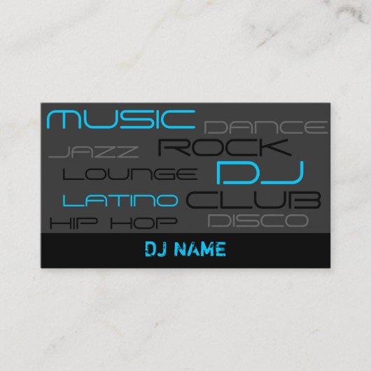 PREMIUM DJ Visitekaartje (Voorkant)