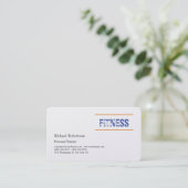 Premium docent fitnesssport visitekaartje (Staand voorkant)