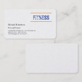 Premium docent fitnesssport visitekaartje (Voorkant / Achterkant)