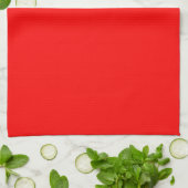 Premium Duurzame Effen Rode Keukenhanddoek Essenti (Gevouwen)