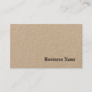Premium Echt Kraft Papier Elegante Sjabloon Nostal Visitekaartje