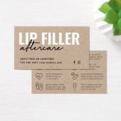 Premium Eco Kraft Lip Filler Aftercare Advice Kaar Visitekaartje (Bureau)