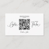 Premium eenvoudig delen trouwfoto's met QR-code Informatiekaartje (Voorkant)