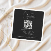 Premium eenvoudig delen trouwfoto's met QR-code Servet