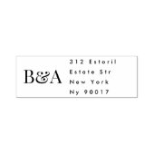 Premium Elegant | Editable Monogram Weddenschap Zelfinktende Stempel (Design)