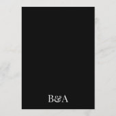 Premium Elegant | Editable Names Wedding Kaart (Achterkant)