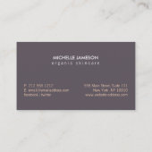 Premium Elegant Roos Gold Leaf Logo Visitekaartje (Achterkant)