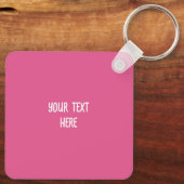 Premium espresso koffiebonen roze voedsel pop kuns sleutelhanger (Achterkant)