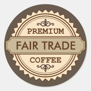 Premium Fair Trade  stijl business sticker