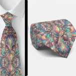 Premium Faux Holographic Opal Paisley Neck Tie Stropdas<br><div class="desc">Vintage Boho Elegant Rainbow Faux Holographic Paisley Neck Tie Add a touch of refined vintage boho style to your formal attire with this Faux Holographic Opal Paisley Jacquard Faux Silk Neck Tie. Perfect for grooms, groomsmen, and guests with a flair for bohemian-inspired elegance, this tie combines timeless color contrast for...</div>