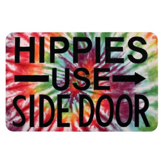 Premium Flexi Koelkast Magnet Hippies Gebruik Zijd Magneet (Horizontaal)