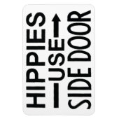 Premium Flexi Koelkast Magnet Hippies Gebruik Zijd Magneet (Verticaal)