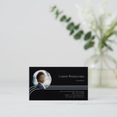 Premium-fotoconsultant Light Blue Visitekaartje (Staand voorkant)