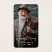 Premium Full Photo Fall-leest Prayer-kaart Visitekaartje (Voorkant)