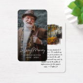 Premium Full Photo Fall-leest Prayer-kaart Visitekaartje (Bureau)