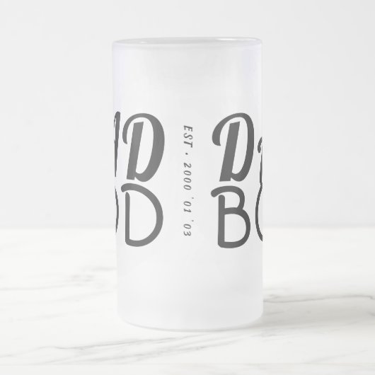 Premium - Fun "DAD BOD" Y vaders Dag Origineel Matglas Bierpul (Center)