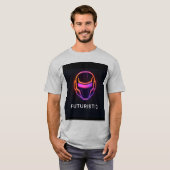 Premium Futuristic logo T-shirt voor uw merk:) (Voorkant volledig)
