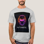 Premium Futuristic logo T-shirt voor uw merk:) (Voorkant)