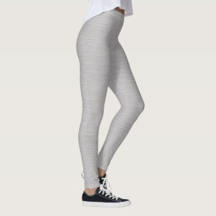 Premium Geborsteld Zilveren Metaal Textuur Leggings