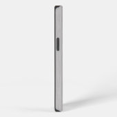 Premium geborsteld zilveren metaalstructuur iPhone hoesje (Rechterkant)