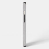 Premium geborsteld zilveren metaalstructuur iPhone hoesje (Linkerkant)