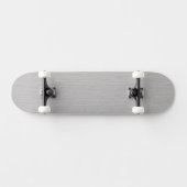 Premium geborsteld zilveren metaalstructuur persoonlijk skateboard (Horizontaal)