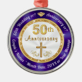 Premium, gepersonaliseerde 50e Jubileum Ornamenten (Voorkant)