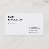 Premium geronde parelVisitekaartje Visitekaartje (Achterkant)