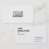 Premium geronde parelVisitekaartje Visitekaartje (Voorkant / Achterkant)