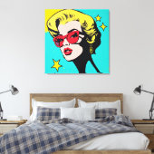 Premium gewikkeld canvas - elegante en moderne kun (Insitu (Slaapkamer))