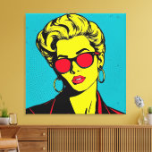 Premium gewikkeld canvas - elegante en moderne kun afdruk (Insitu (Woonkamer))