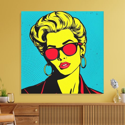 Premium gewikkeld canvas - elegante en moderne kun afdruk (Insitu (Woonkamer))