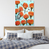 Premium gewikkeld canvas (glans) Dianthus (Insitu (Slaapkamer))