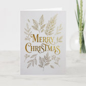 Premium Gold Foil Holiday Card Kaart (Voorkant)