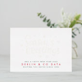 Premium Gold Modern Seasons Greetons Business Folie Feestdagenkaart (Staand Voorkant)