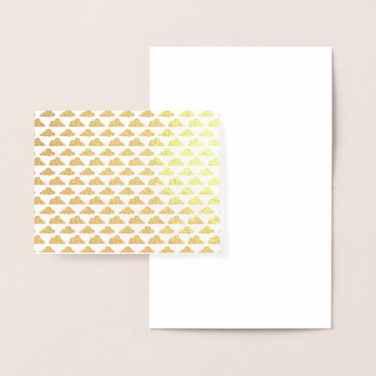 Premium Gold of Silver Cloud Pattern Folie Kaarten (Display)