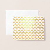 Premium Gold of Silver Cloud Pattern Folie Kaarten (Voorkant met envelop)