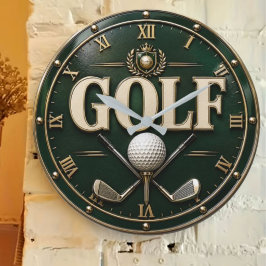 Premium Golf Lover Golfer Gift Country Club Home Grote Klok