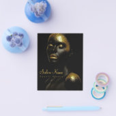 Premium Goud Schoonheidssalon Uithangbord Zwart Lu Flyer (Enkel)
