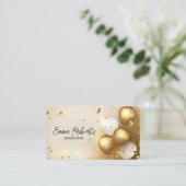 Premium gouden ballonnen luxe visitekaartje (Staand voorkant)