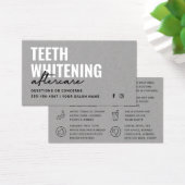 Premium - Gray Modern Teeth Whitening Aftercare Ka Visitekaartje (Bureau)