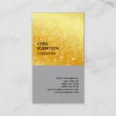 Premium gray Modern Unieke minimalistische Visitekaartje (Voorkant)