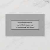 Premium - Grijs - Exclusief minimalistisch legante Visitekaartje (Achterkant)