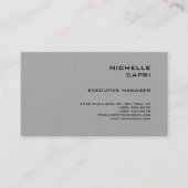 Premium Grijs Plain Eenvoudige Minimalistische Hed Visitekaartje (Voorkant)