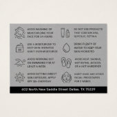 Premium - grijze gloed gezicht na Kaart (Achterkant)