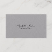 Premium - Grijze legant vlakminimalistisch Visitekaartje (Voorkant)