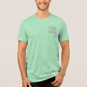 Premium Groen T-shirt Custom Company Logo Unisex (Voorkant)