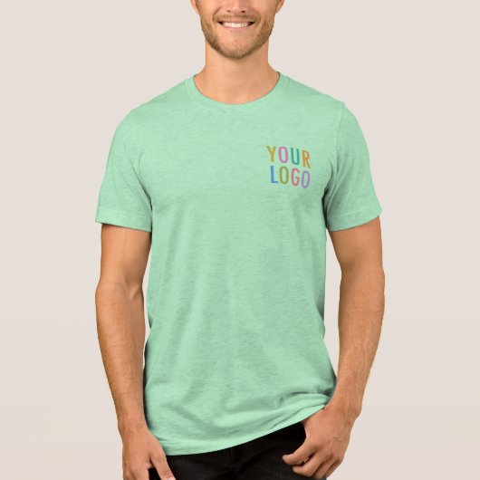 Premium Groen T-shirt Custom Company Logo Unisex (Voorkant)