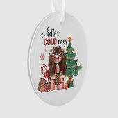 Premium Hallo koude dagen Ornament (voorkant)