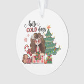 Premium Hallo koude dagen Ornament (voorkant)